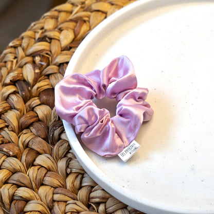 Chouchou satin - lilas
