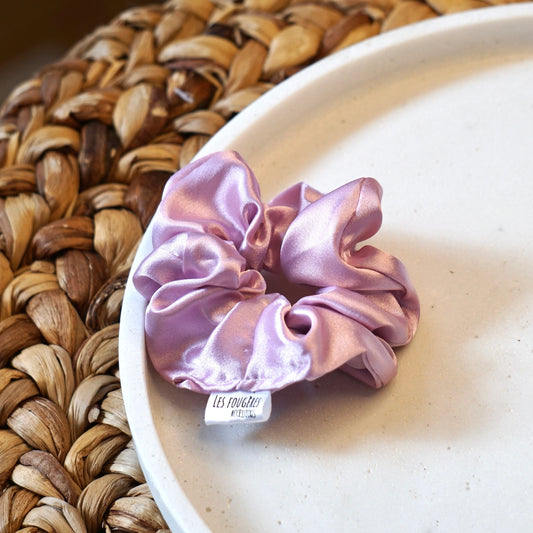 Chouchou satin - lilas